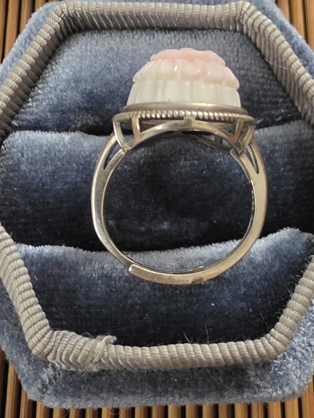 925 Silver Conch Shell Adjustable Ring - Picture 8 of 12